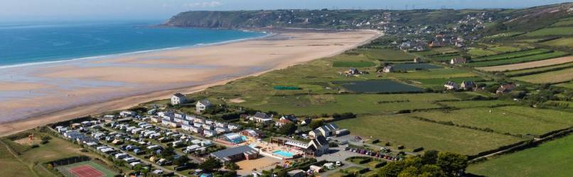 CAMPING LE GRAND LARGE *****, en el borde del mar en Normandie