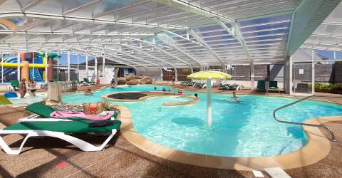CAMPING LES HORTENSIAS ***, en el borde del mar en Bretagne